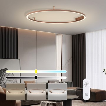 Immax NEO 07325-120C - LED Dimmelhető mennyezeti lámpa FINO LED/72W/230V 120 cm Tuya rózsaarany + távirányító