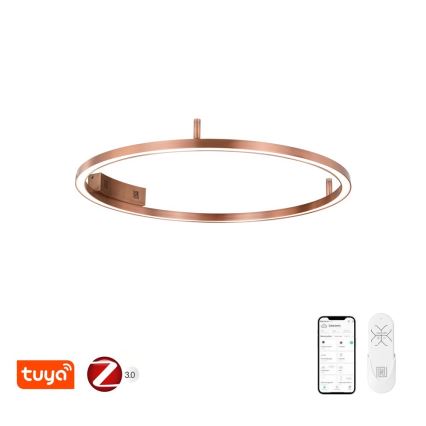 Immax NEO 07326-80C - FINO LED dimmelhető mennyezeti lámpa LED/55W/230V 80 cm Tuya rózsaarany + távirányító