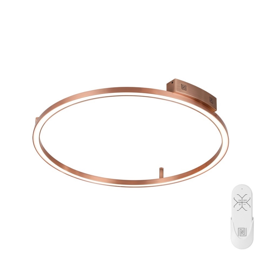 Immax NEO 07326-80C - FINO LED dimmelhető mennyezeti lámpa LED/55W/230V 80 cm Tuya rózsaarany + távirányító