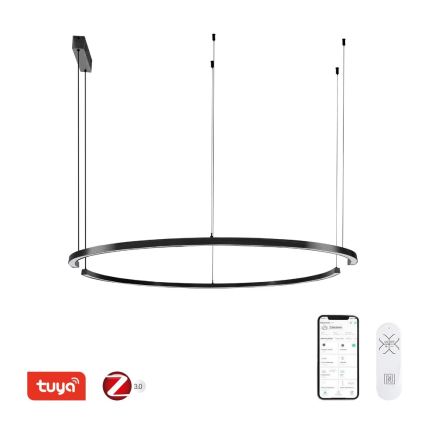 Immax NEO 07329L - FINO kábeles, dimmelhető LED csillár LED/72W/230V 120 cm Tuya fekete + távirányító