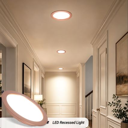Immax NEO 07331L - LED dimmelhető beépíthető DOWN lámpa LED/36W/230V Wi-Fi Tuya átmérő 23 cm rózsaarany