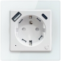 Immax NEO 07544L - Okos aljzat E 16A/230V + 1xUSB-A+1xUSB-C PD 20W Tuya Wi-Fi