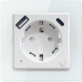 Immax NEO 07553L - Okos konnektor (E) 16 A/230 V + 1× USB-A + 1× USB-C PD 20 W, Tuya