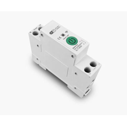 Immax NEO 07574L - Intelligens biztosíték 1 fázisú 1-63A Wi-Fi Tuya