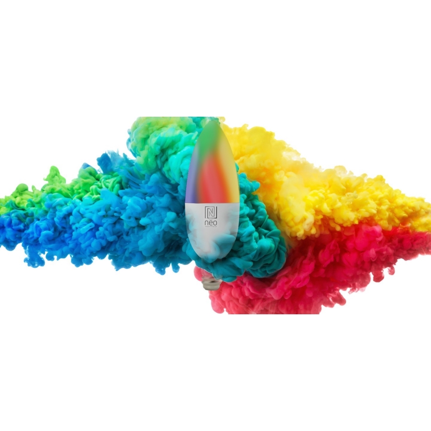 Immax NEO 07716L - LED RGB+CCT Dimmelhető izzó E14/5,5W/230V 2700K Wi-Fi Tuya