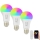 Immax NEO 07733CDO - 3 darabos készlet LED RGB+CCT szabályozható izzó E27/11W/230V Wi-Fi Tuya + távirányító