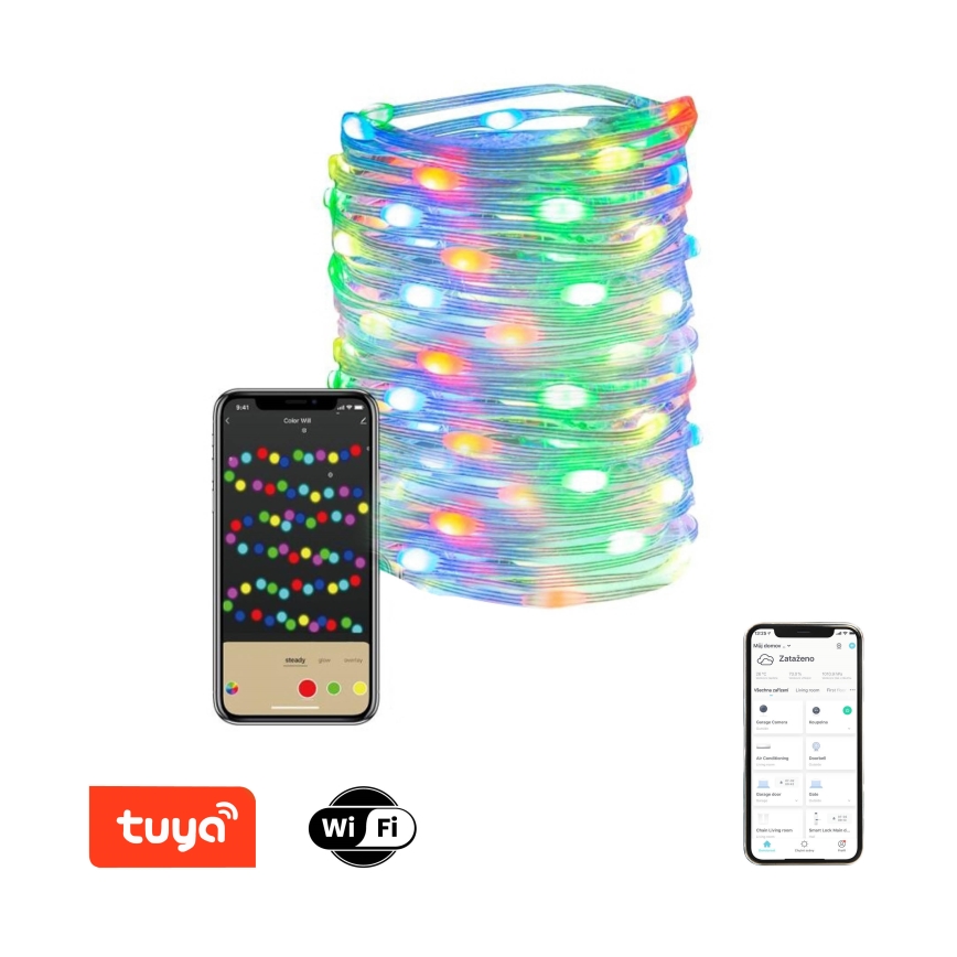 Immax NEO 07735L - LED RGB Dimmelhető kültéri szalag NEO LITE LED/7,2W/230V 10 m IP44 Wi-Fi Tuya