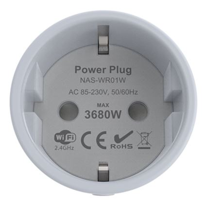 Immax NEO 07737L - Okos konnektor NEO LITE 3680W/230V/16A Wi-Fi Tuya SCHUKO