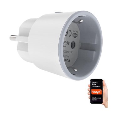 Immax NEO 07737L - Okos konnektor NEO LITE 3680W/230V/16A Wi-Fi Tuya SCHUKO