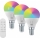 Immax NEO 07745CDO - 3 darabos készlet LED RGB+CCT dimmelhető izzó E14/6W/230V Tuya Wi‑Fi + távirányító