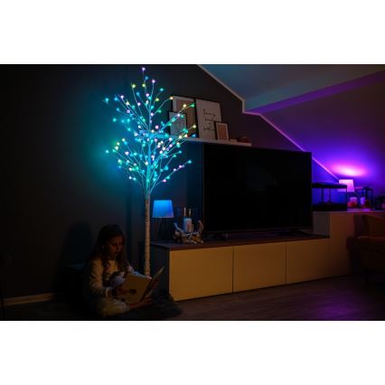 Immax NEO 07750L - LED RGB+CW dimmelhető kültéri karácsonyi dekoráció NEO LITE LED/7,2W/230V 1,8m IP44 Wi-Fi Tuya fa