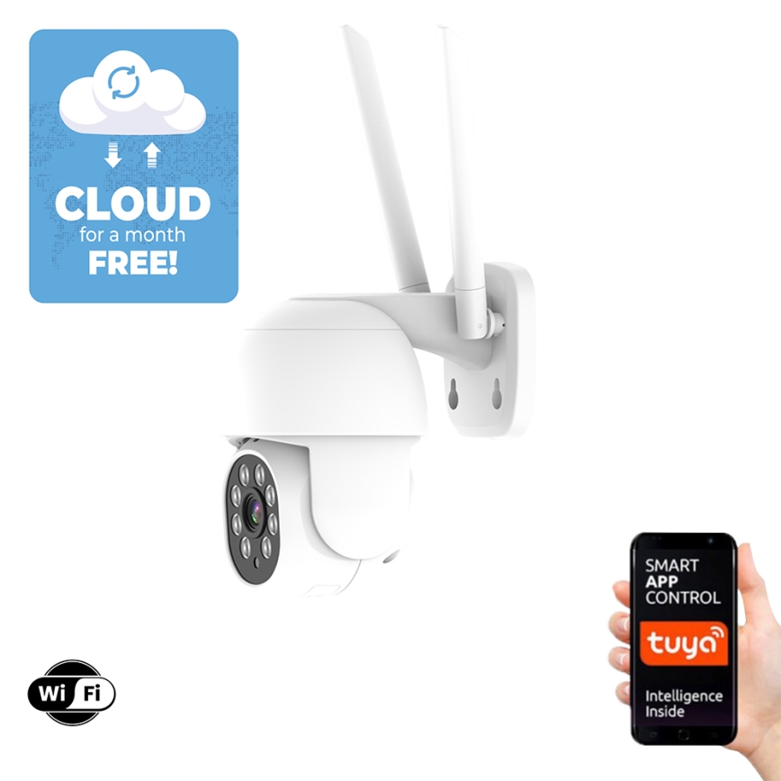 Immax NEO 07758L- Intelligens kültéri kamera érzékelővel NEO LITE RJ45 1080p 12V IP65 Wi-Fi Tuya
