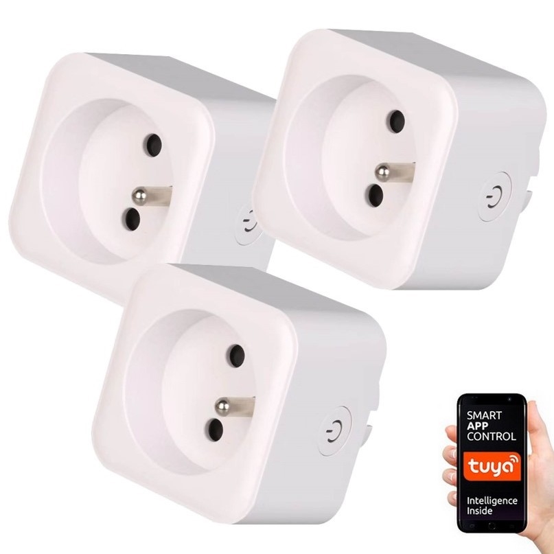 Immax NEO 07762C - KÉSZLET 3x Intelligens aljzat NEO LITE 3680W/230V/16A Wi-Fi Tuya
