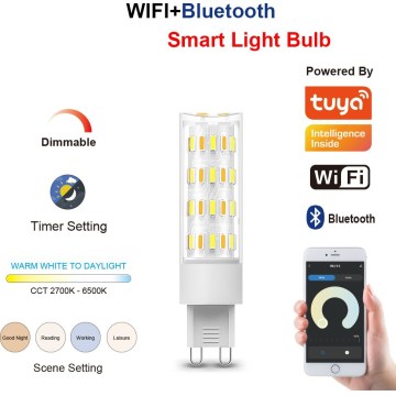 Immax NEO 07763CDO - 3 db-os szett: dimmelhető LED CCT G9/4W/230V izzó, Tuya Wi‑Fi + távirányító