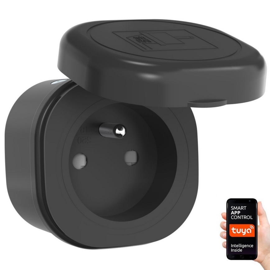 Immax NEO 07774L - Okos kültéri konnektor NEO LITE 3680W/230V/16A IP44 Wi-Fi Tuya