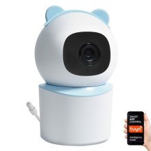 Immax NEO 07788L - Intelligens kamera érzékelővel 355° 50° P/T 4MP Wi-Fi Tuya kék