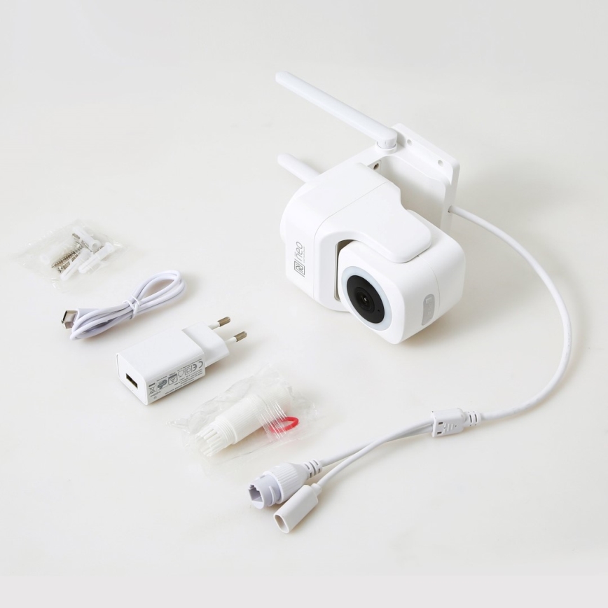 Immax NEO 07793L - Okos kültéri kamera CUBE 4MP érzékelővel, 5V, IP65, Wi-Fi, Tuya