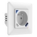 Immax NEO 07800L - Okos konnektor 16A/230V + 1xUSB-A+1xUSB C Tuya