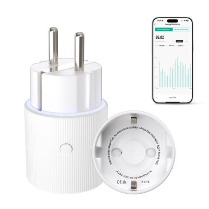 Immax NEO 07813L - F-típusú okos dugalj, 3500 W, Wi‑Fi