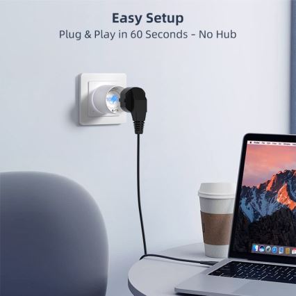 Immax NEO 07813L - F-típusú okos dugalj, 3500 W, Wi‑Fi
