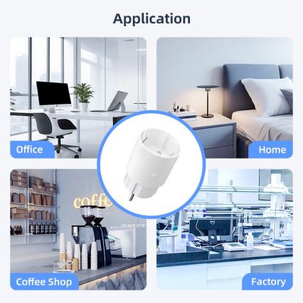 Immax NEO 07813L - F-típusú okos dugalj, 3500 W, Wi‑Fi