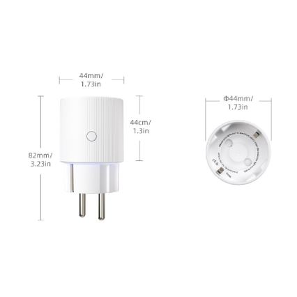 Immax NEO 07813L - F-típusú okos dugalj, 3500 W, Wi‑Fi