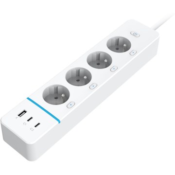 Immax NEO 07821L - NEO LITE Smart hosszabbító kábel 4AC+1xUSB+2xUSB-C Wi-Fi