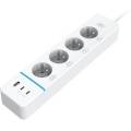 Immax NEO 07821L - Okos hosszabbító kábel NEO LITE 4AC+1xUSB+2xUSB C Tuya Wi-Fi