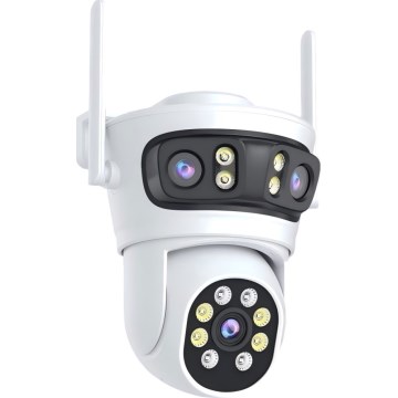 Immax NEO 07823L - Okos kültéri kamera, három 2 MP-es érzékelővel, 5V, Wi-Fi
