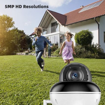 Immax NEO 07825L - Okos kültéri kamera DOME érzékelővel 5MP 230V IP66 TUYA Wi‑Fi
