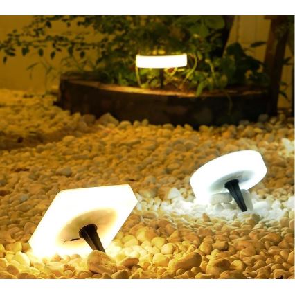 Immax NEO 07910L - LED RGB állítható fényerejű napelemes lámpa érzékelővel NEO LITE LED/1W/5V kerek IP54 Tuya 1300 mAh