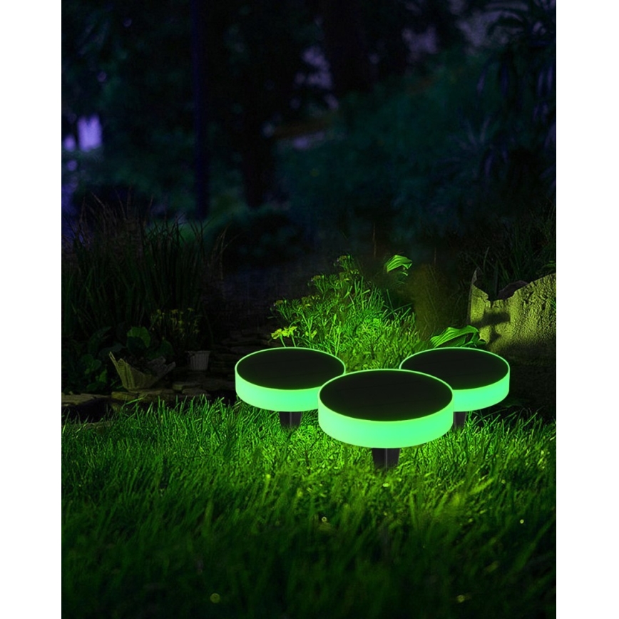 Immax NEO 07910L - LED RGB állítható fényerejű napelemes lámpa érzékelővel NEO LITE LED/1W/5V kerek IP54 Tuya 1300 mAh