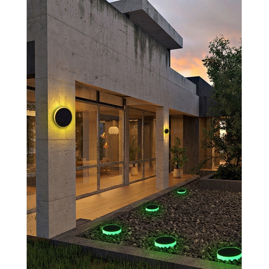 Immax NEO 07910L - LED RGB állítható fényerejű napelemes lámpa érzékelővel NEO LITE LED/1W/5V kerek IP54 Tuya 1300 mAh