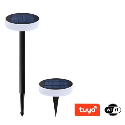 Immax NEO 07910L - LED RGB állítható fényerejű napelemes lámpa érzékelővel NEO LITE LED/1W/5V kerek IP54 Tuya 1300 mAh