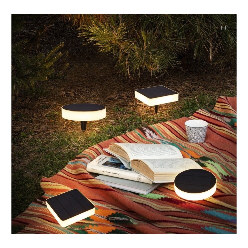 Immax NEO 07911L - LED RGB dimmelhető napelemes lámpa érzékelővel NEO LITE LED/1W/5V négyzet alakú IP54 Tuya 1300 mAh