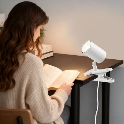 Immax NEO 08292L - PUNTO csipeszes lámpa 1xGU10/9W/230V fehér