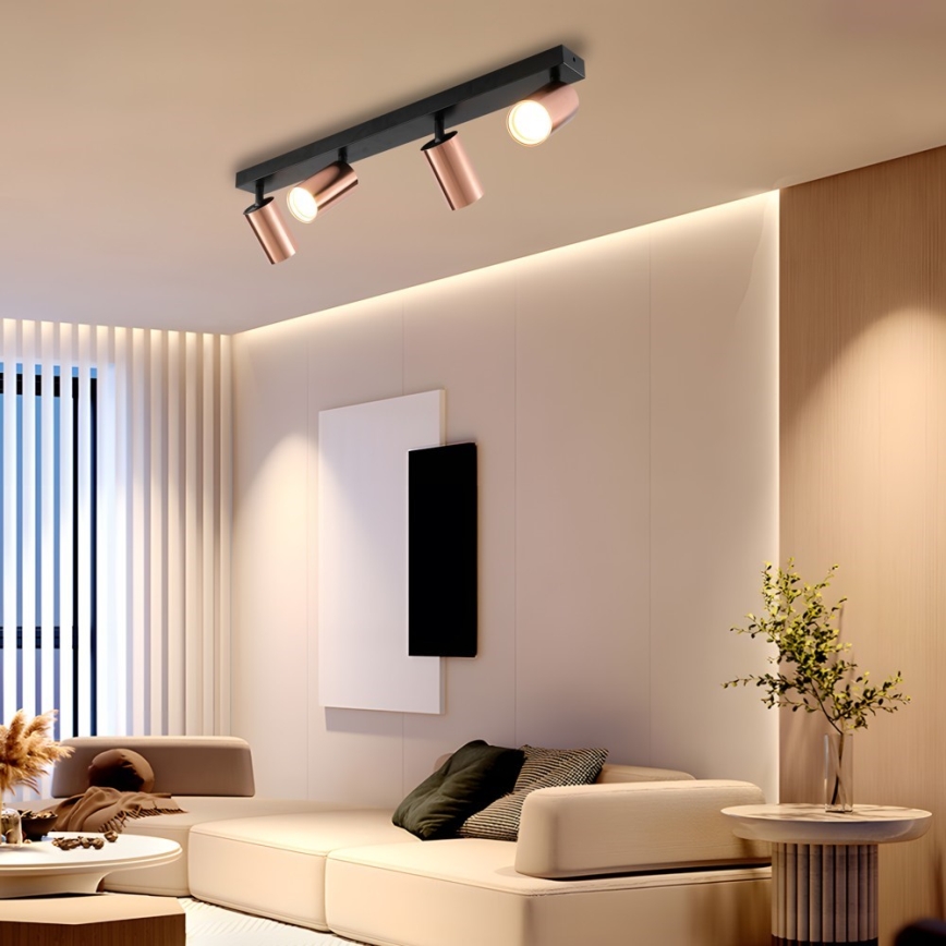 Immax NEO 08303L - Spotlámpa PUNTO 4xGU10/9W/230V rózsaarany