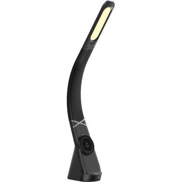 Immax NEO 09110L - Fényerőszabályozható LED asztali lámpa vezeték nélküli töltéssel MAGIC LED/5W/230V fekete