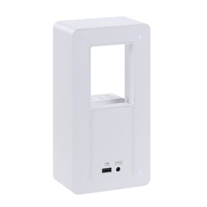 Immax NEO 09113L - LED asztali lámpa ébresztővel és töltéssel CALM LED/3,5W/5V