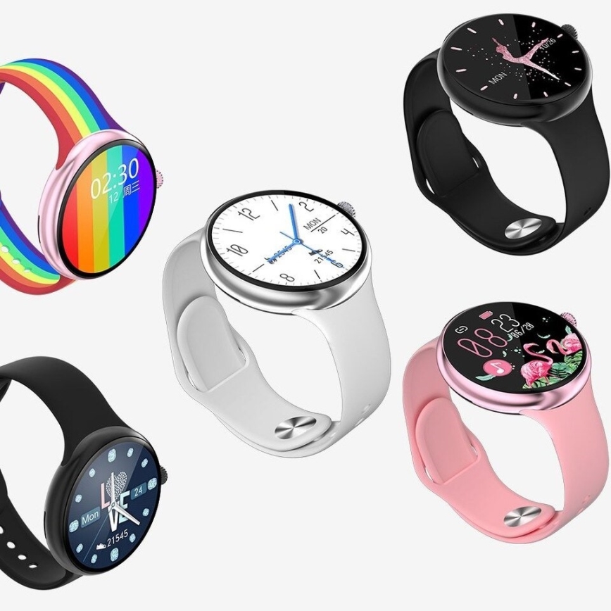 Immax NEO 9040 - Okosóra Lady Music Fit 300 mAh IP67 rózsaszín