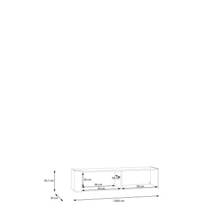 INAR bézs fali szekrény