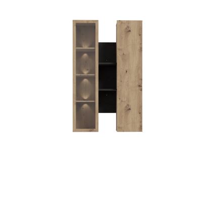 INAR fali polc tölgy/fekete