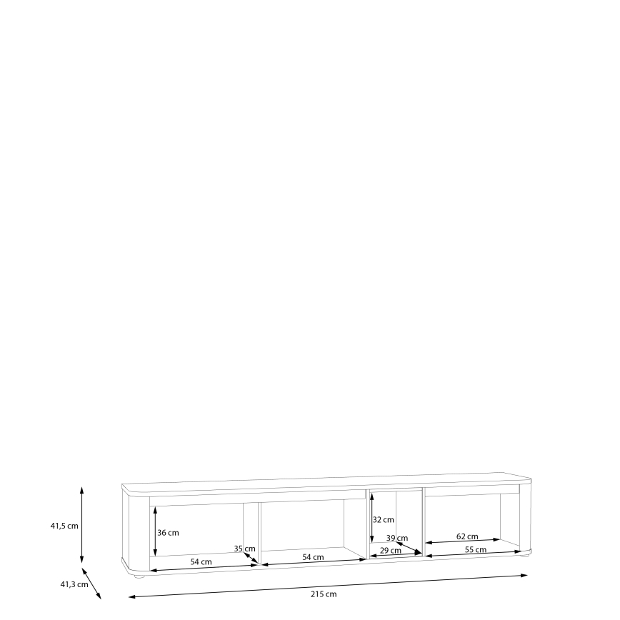 INAR TV-állvány bézs/barna