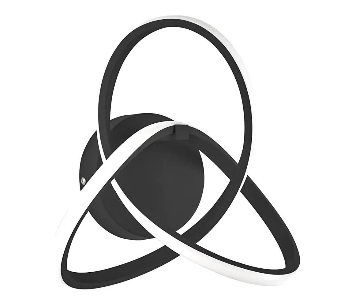 INDIGO LED/14W/230V fekete fali lámpatest 4134