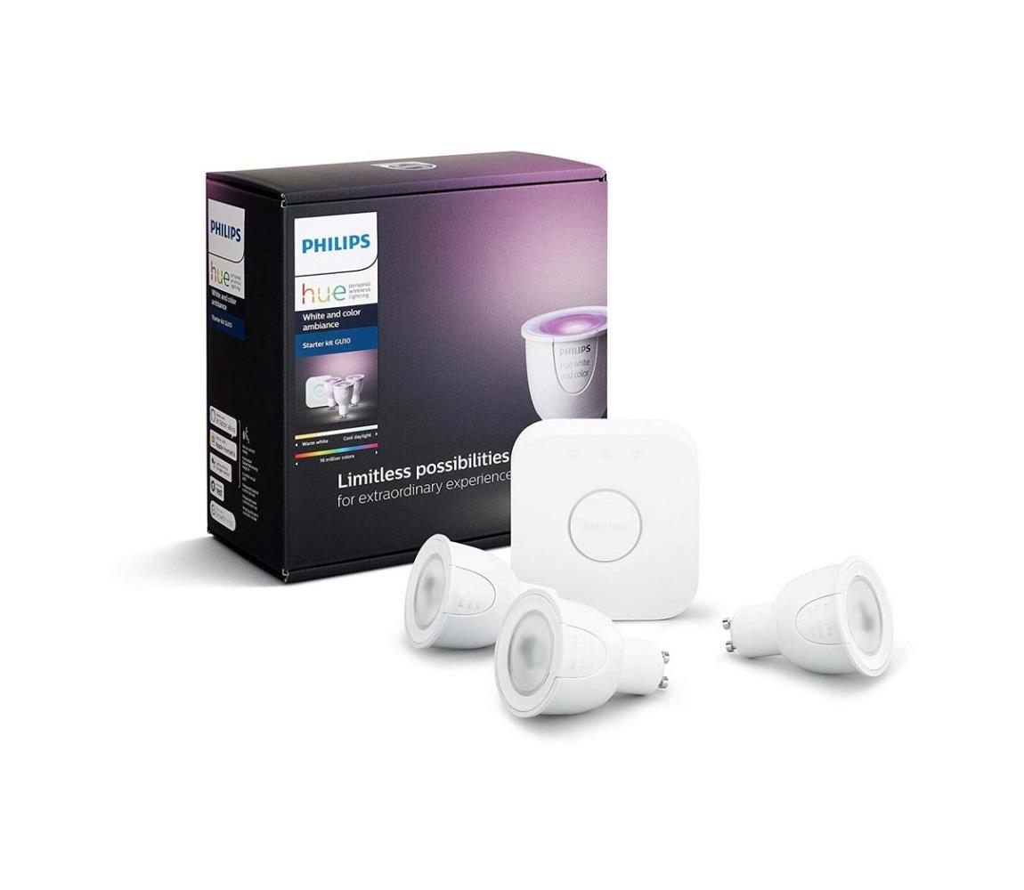 Philips Induló készlet Philips Hue WHITE AND COLOR AMBIANCE 3xGU10/6,5W/230V 2000