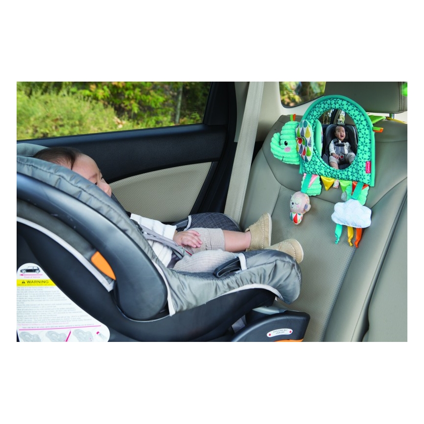 Infantino - Akasztós játék tevékenységekkel és tükörrel elefánt