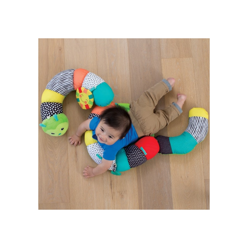 Infantino - Gyermek haspárna 2in1 hernyócska