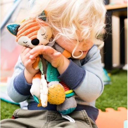 Infantino - Plüss játék rágókával 30 cm male róka