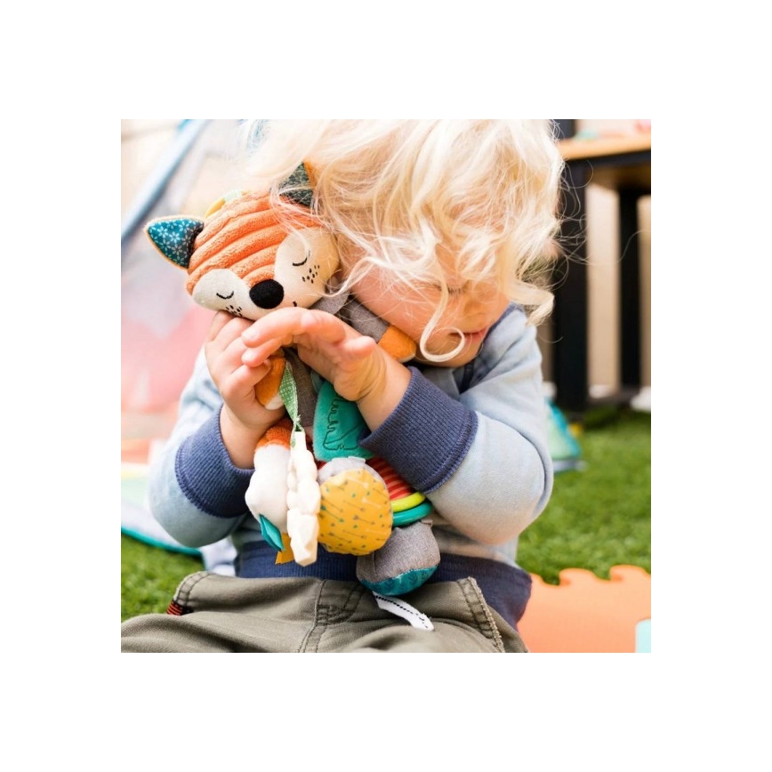 Infantino - Plüss játék rágókával 30 cm male róka