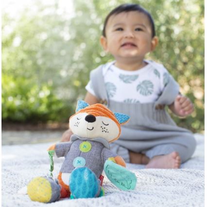 Infantino - Plüss játék rágókával 30 cm male róka